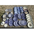 Dinner ware including Blue and White Willow pattern, Copeland Spode tea ware, decorative plates incl... 