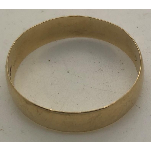 518 - A 9ct gold wedding band, size Y, 2gms.