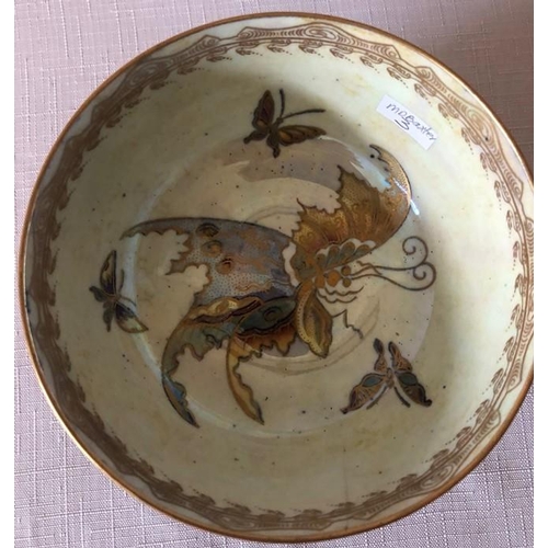 60 - A Wedgwood Butterfly lustre bowl designed by Daisy Makeig-Jones, 13.5cms d.