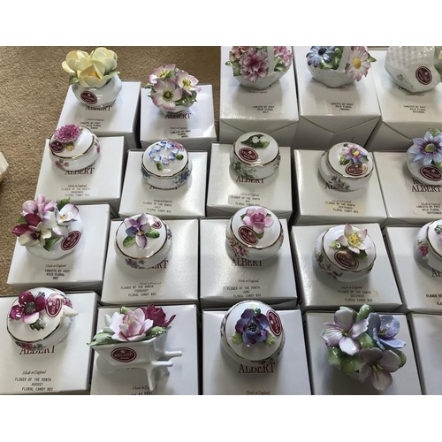 69 - Royal Albert bone china posies, flowers of the month, all boxed as new condition.