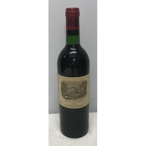 A bottle of Chateau Lafite Rothschild 1980 Paullac, red wine 75cl. Sealed.