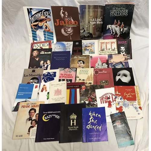 1181 - Collection of theatre programmes, various UK theatres, 32 programmes.