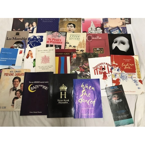 1181 - Collection of theatre programmes, various UK theatres, 32 programmes.