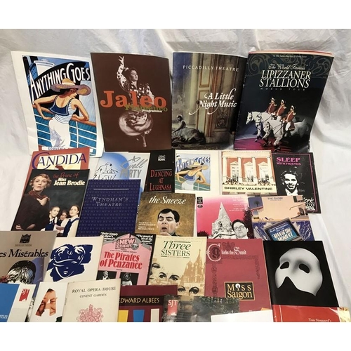 1181 - Collection of theatre programmes, various UK theatres, 32 programmes.