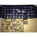 Early 20thC collection of approx 76 prosthetic glass and plastic eyes in boxes, boxes appear to be o... 