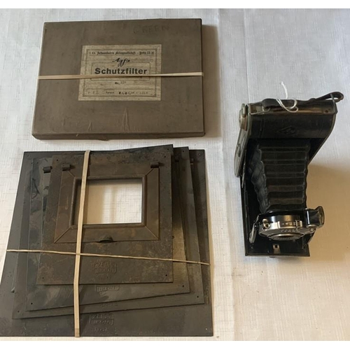 1226 - Photographic interest to include Agfa Billy Boy camera and Zeiss Ikon plate holders.