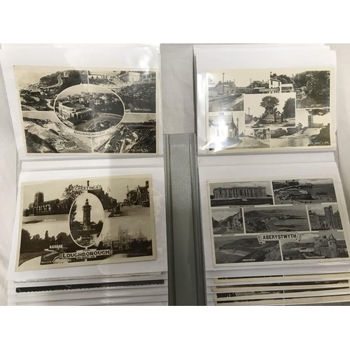 1257 - Album of 50 postcards. British topographical towns, mainly photo cards.