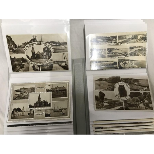 1257 - Album of 50 postcards. British topographical towns, mainly photo cards.