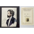 A self-portrait watercolour painting of a Henry J Wood (1869-1944) Signed ‘Sincerely yours Henry J W... 