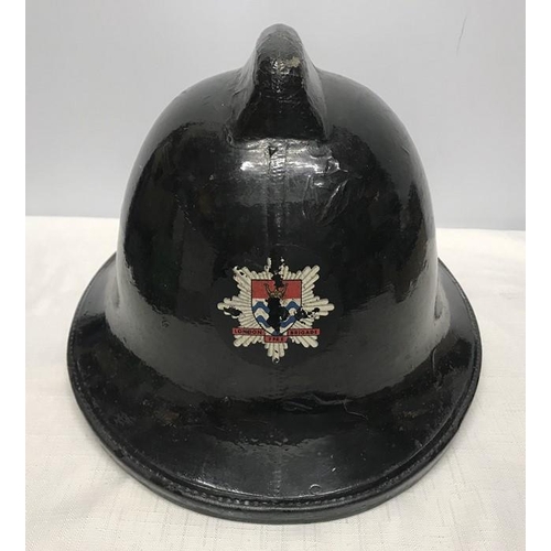 146 - London Fire Brigade Helmet, 1972, medium size 7 1/8.