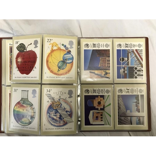 158 - Royal Mail album of postcards 1984-1988, presented to philatelic Bureau Customers April 1990. 145 po... 