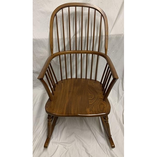 1602 - A 20thC stickback rocking armchair