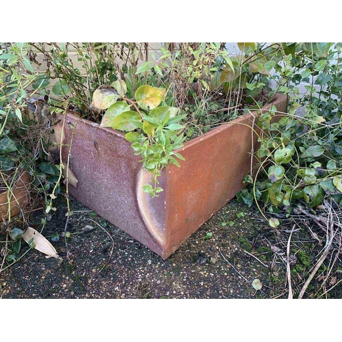 1621 - Stoneware troughs. Ingham and Sons, Wortley, Leeds. 74 w x 45 d x 28cms h.