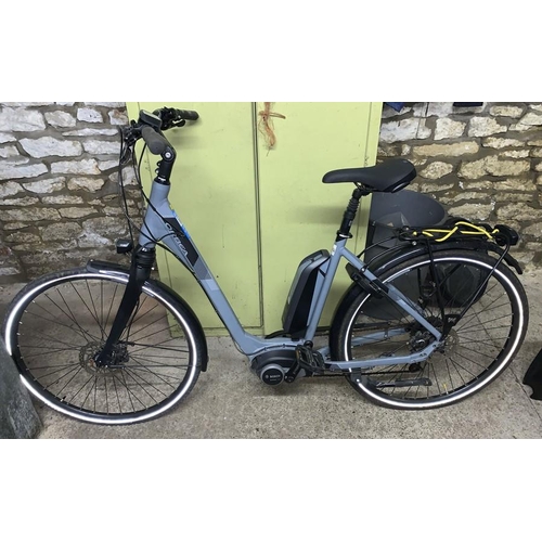 1634 - A Bosch Active Line Orbea Optima electric bike with 400Wh battery, keys and manual.