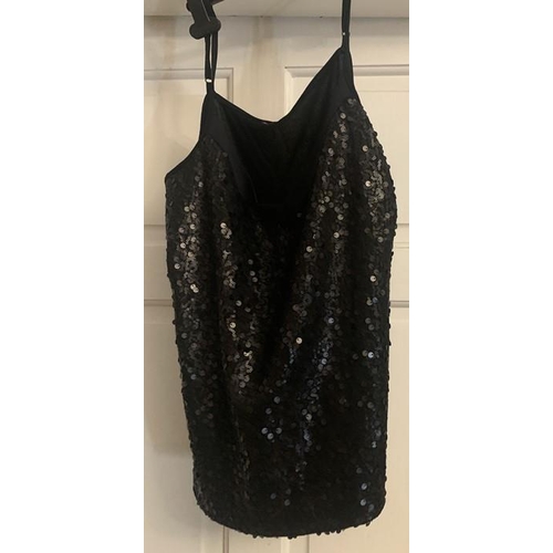 174 - Good quality vintage clothing to include Phase Eight silver lurex dress to fit size 16, black sequin... 