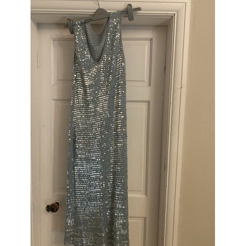 174 - Good quality vintage clothing to include Phase Eight silver lurex dress to fit size 16, black sequin... 