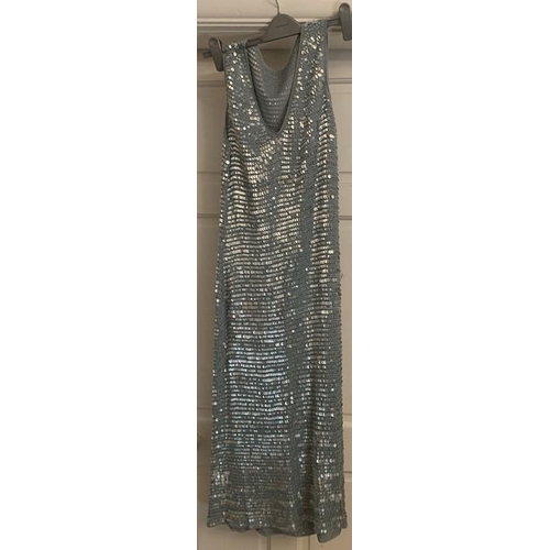 174 - Good quality vintage clothing to include Phase Eight silver lurex dress to fit size 16, black sequin... 