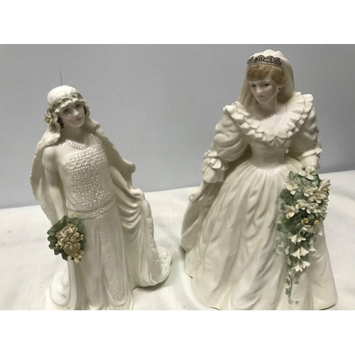 187 - Coalport figurines, Diana Princess of Wales 1981 with certificate Ltd Edition 1184 of 12500 CW 438, ... 