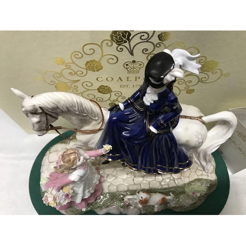 227 - Large Coalport figurine, A Flower for My Lady, Ltd Edition 23/250. Sue McGarrigle design, approx 32c... 