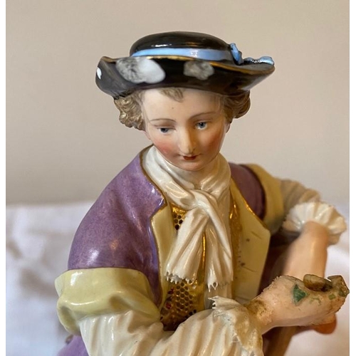 229 - Early 20thC Meissen Four Seasons figurines. All slightly a/f.