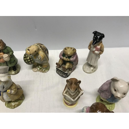 252 - Beswick Beatrix potter figurines collection of 11 characters.