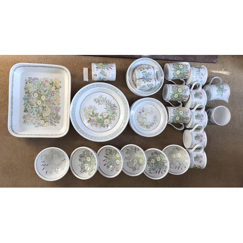 270 - Portmeirion Garden Herbs part tea and dinner ware. 36 pieces.