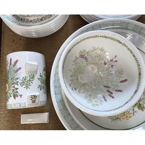 270 - Portmeirion Garden Herbs part tea and dinner ware. 36 pieces.