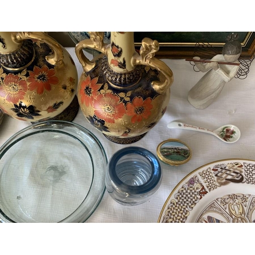 310 - Miscellany to include ceramics, glass, prints, Halcyon Days Gleneagles pill box, Alton Ware vases, M... 