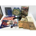 Boy Scouts and Girls Guide collection. Boy Scout belt with buckle, books inc. Scouting for Boys, Gir... 