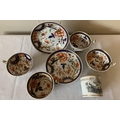 Five early 19thC porcelain cups and two saucers including Newhall bat print can.