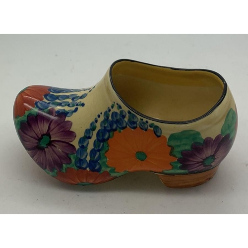 354 - A Clarice Cliff  Bizarre Gay Day pattern clog. 12cms L.