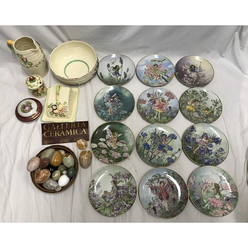 360 - Mixed lot. Villeroy and Boch Fairy series decorative plates 20cms w, Staffordshire Pottery J Wilkins... 