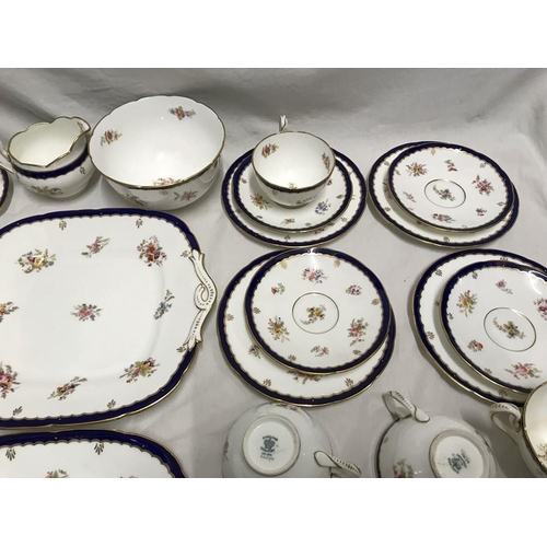 363 - Coalport part tea services. 40 pieces. 12 cups saucers and side plates, 2 cake plates, milk jug and ... 