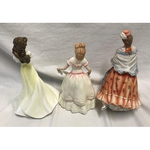 374 - Two Royal Doulton figurines Kathryn HN4040, 21.5cms h, Nicole HN3421, 20cms h and a Leonardo Collect... 