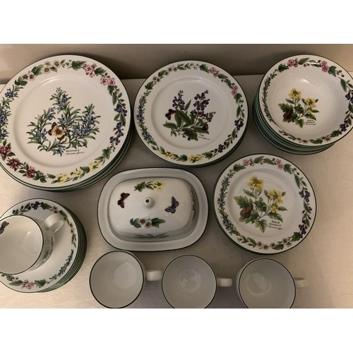 376 - Royal Worcester part dinner and tea service 'Worcester Herbs' 6 x 26cms d plates, 6 x 21cms d plates... 