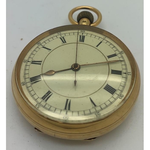 716 - An 18ct gold cased pocket watch. Maker Charles John Hall Marlow, London 1916. 130.2gms total weight.... 