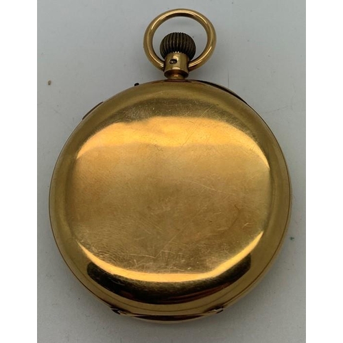 716 - An 18ct gold cased pocket watch. Maker Charles John Hall Marlow, London 1916. 130.2gms total weight.... 