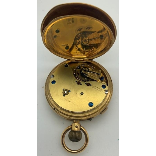 716 - An 18ct gold cased pocket watch. Maker Charles John Hall Marlow, London 1916. 130.2gms total weight.... 