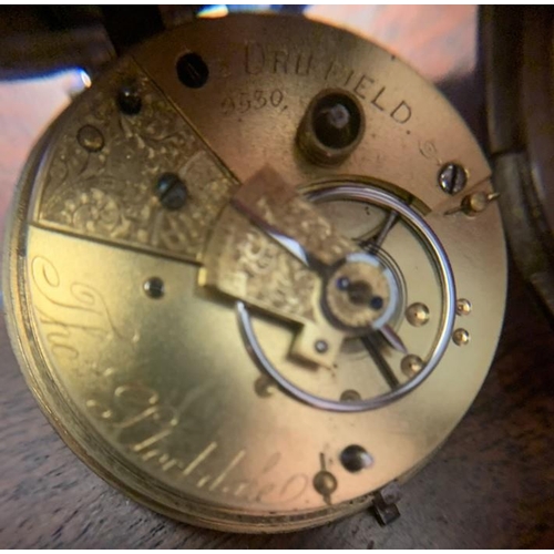 726 - Silver cased pocket watch with subsidiary seconds dial, Chester 1887, Thomas Stockdale, Driffield ma... 