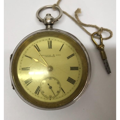 730 - Waltham silver cased pocket watch, Am Watch Co, hallmarked A.L.D Birmingham 1927. Fattorini and Sons... 