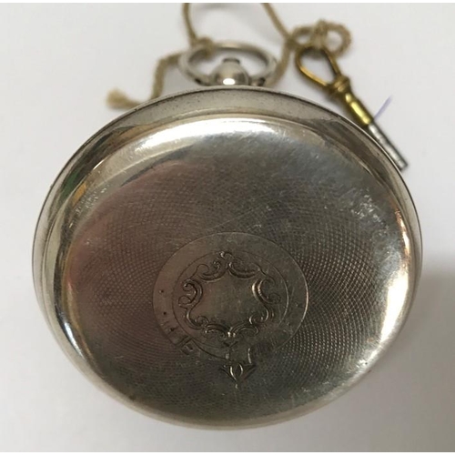 730 - Waltham silver cased pocket watch, Am Watch Co, hallmarked A.L.D Birmingham 1927. Fattorini and Sons... 