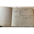 A mid 20thC autograph book collected by Joan Richardson AKA Joan Peters, singer and actress, signed ... 