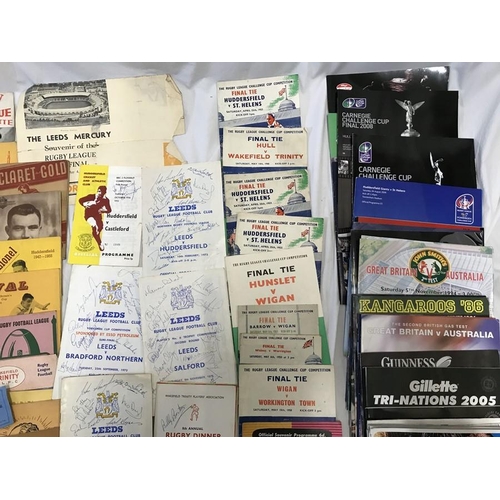 764 - Collection of 1950/60's era Rugby League programmes and later 2000's International programmes and Ch... 