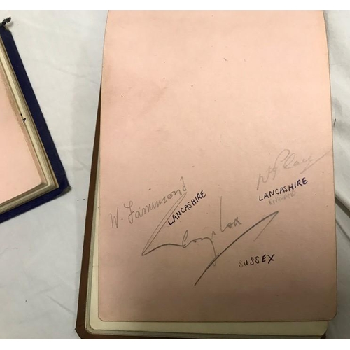 768 - Autograph books, four books containing multiple autographs including Huddersfield Town FC, England &... 