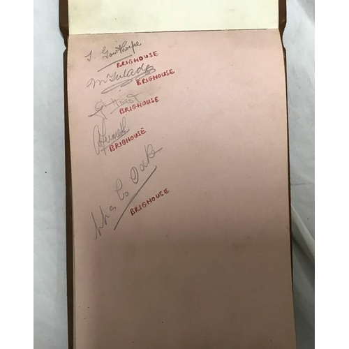 768 - Autograph books, four books containing multiple autographs including Huddersfield Town FC, England &... 