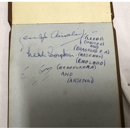 768 - Autograph books, four books containing multiple autographs including Huddersfield Town FC, England &... 