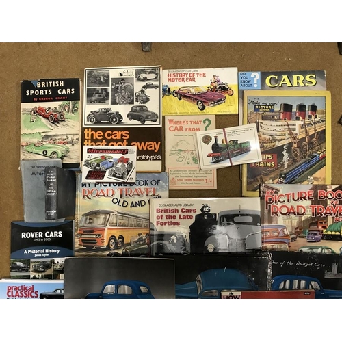 771 - Selection of motoring ephemera, books, magazines, vintage car photographs.