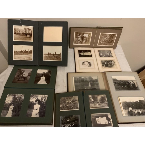 772 - Late 19th/early 20thC photographs in albums, depicting Holderness Hunt meets, portraits, Yorkshire S... 