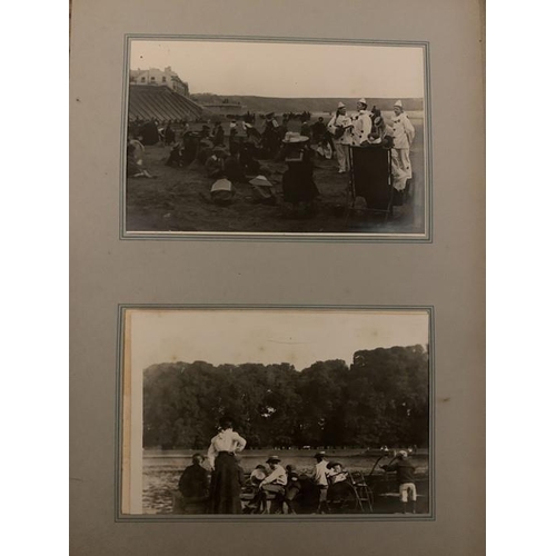 772 - Late 19th/early 20thC photographs in albums, depicting Holderness Hunt meets, portraits, Yorkshire S... 