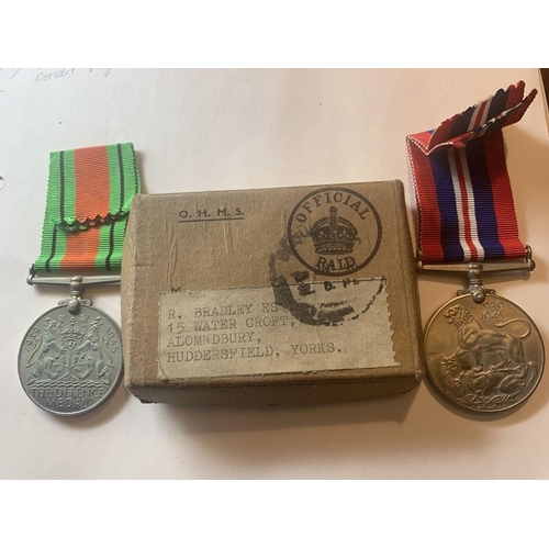 780 - WW II War and Defence medals in original box,